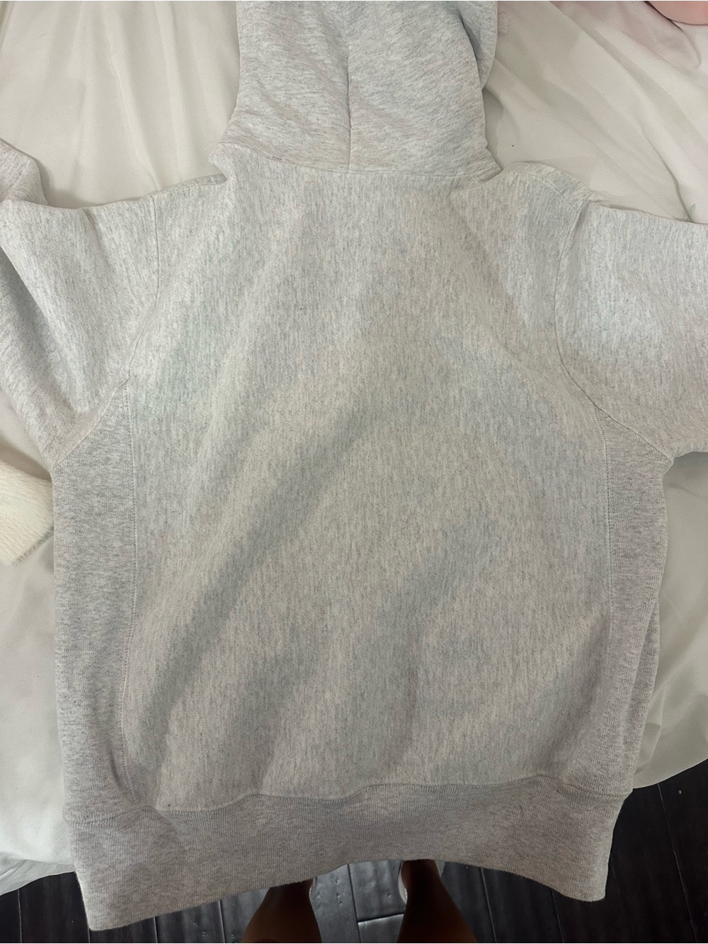 Gray Hooded Sweatshirt with Notre Dame Logo - Picture 2 of 2